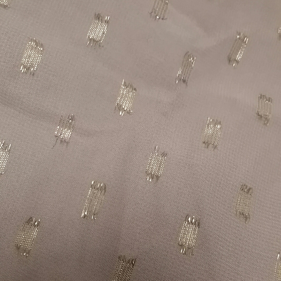 Amethyst and Metallic Gold Sheer Blouse - Picture 5 of 9